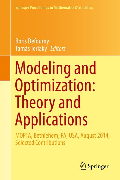 Produktbild: Modeling and Optimization: Theory and Applications