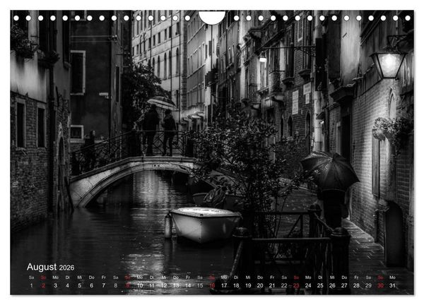 Produktbild: Venedig - Licht und Schatten (Wandkalender 2026 DIN A4 quer), CALVENDO Monatskalender