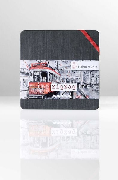 Produktbild: Hahnem&uuml;hle Papier the ZigZag book, 14 x 14 cm, 300 g/m&sup2;