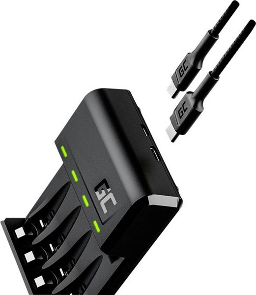 Produktbild: Green Cell VitalCharger Rundzellen-Ladeger&auml;t NiMH Micro (AAA), Mignon (AA)