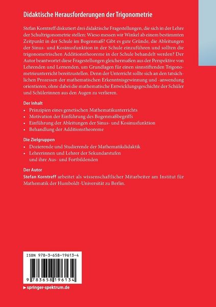Produktbild: Didaktische Herausforderungen der Trigonometrie