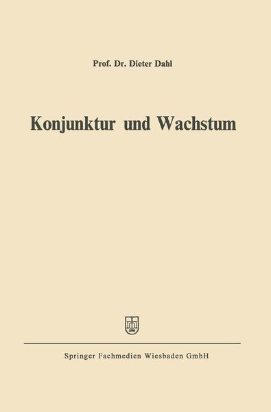 Produktbild: Konjunktur und Wachstum