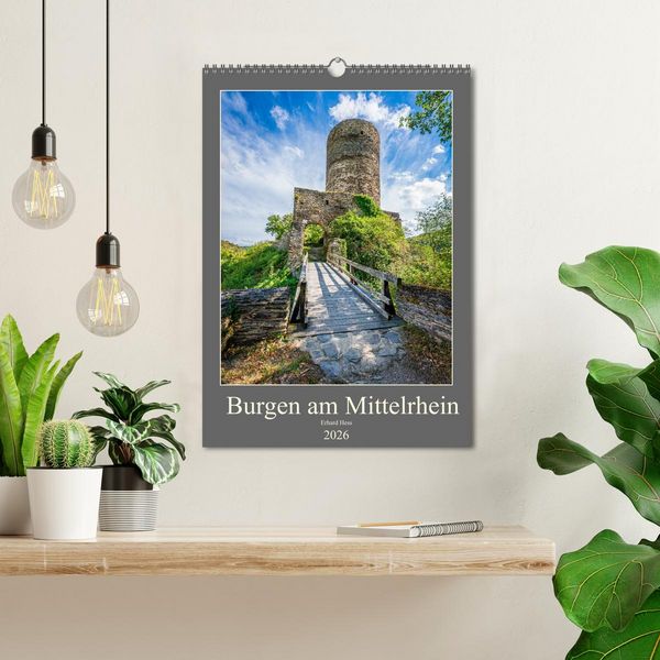 Produktbild: Burgen am Mittelrhein (Wandkalender 2026 DIN A3 hoch), CALVENDO Monatskalender