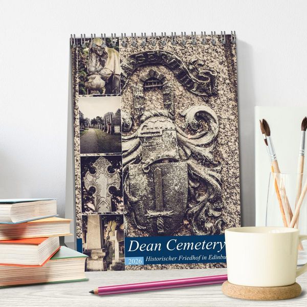 Produktbild: Dean Cemetery - Historischer Friedhof Edinburgh (Tischkalender 2026 DIN A5 hoch), CALVENDO Monatskalender