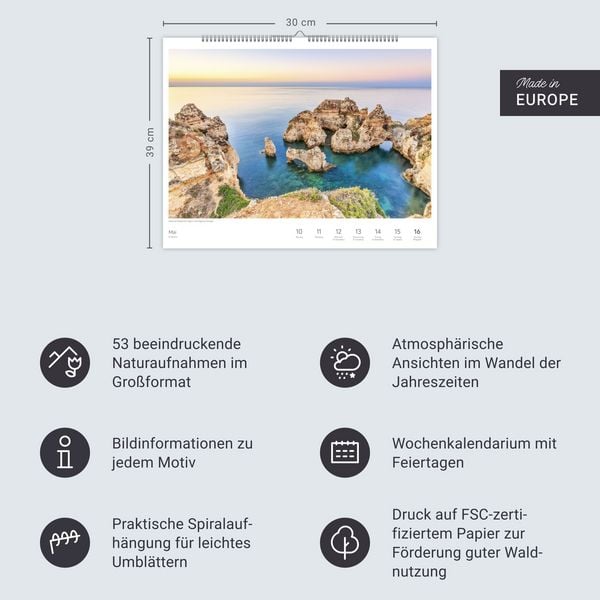 Produktbild: Zauber des S&uuml;dens Gro&szlig;er Wochenkalender 2027 - Jede Woche ein neues Bild