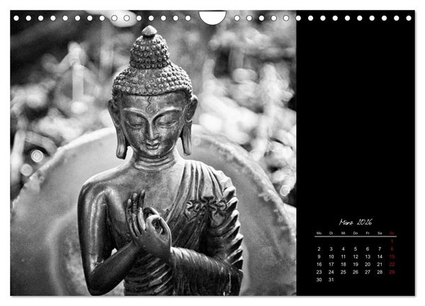 Produktbild: Worte des Buddha 2026 (Wandkalender 2026 DIN A4 quer), CALVENDO Monatskalender
