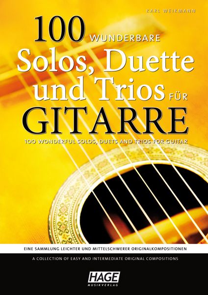 Produktbild: 100 wunderbare Solos, Duette und Trios f&uuml;r Gitarre