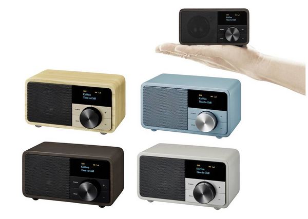 Produktbild: Sangean Genuine Mini DDR-7 Tischradio DAB+, UKW AUX, Bluetooth&reg; Silber