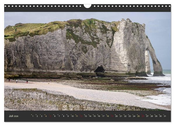 Produktbild: Normandie - Raue K&uuml;ste und malerische Hafenst&auml;dte (Wandkalender 2026 DIN A3 quer), CALVENDO Monatskalender
