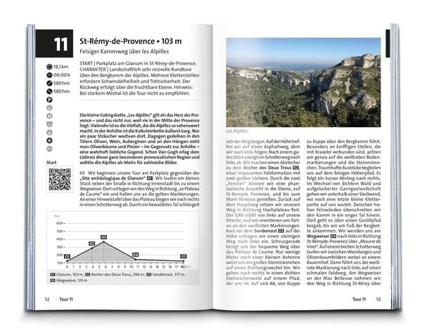 Produktbild: KOMPASS Wanderf&uuml;hrer Provence, 55 Touren mit Extra-Tourenkarte
