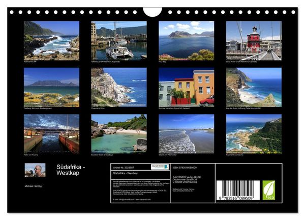 Produktbild: S&uuml;dafrika - Westkap (Wandkalender 2026 DIN A4 quer), CALVENDO Monatskalender