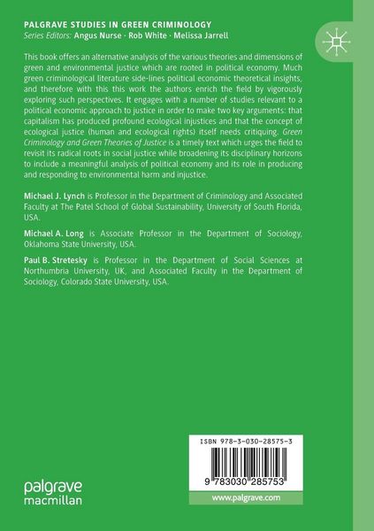 Produktbild: Green Criminology and Green Theories of Justice