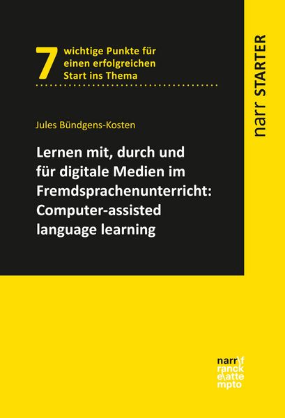 Produktbild: Lernen mit, durch und f&uuml;r digitale Medien im Fremdsprachenunterricht: Computer-Assisted Language Learning