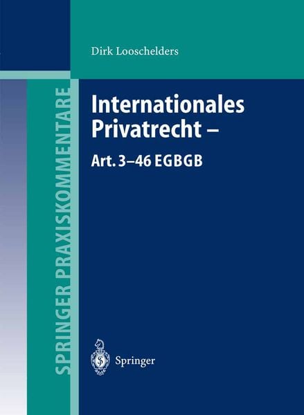 Produktbild: Internationales Privatrecht &mdash; Art. 3&ndash;46 EGBGB