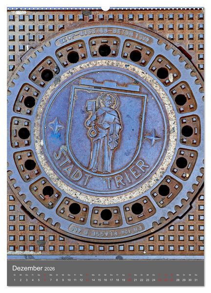 Produktbild: Gullydeckel (hochwertiger Premium Wandkalender 2026 DIN A2 hoch), Kunstdruck in Hochglanz