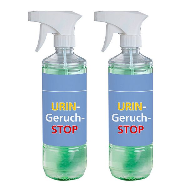 Urin-Geruch-Stopp Mensch, 2er Set , 2 x 500 ml Geruchsentferner