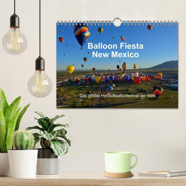 Produktbild: Balloon Fiesta New Mexico (Wandkalender 2026 DIN A4 quer), CALVENDO Monatskalender