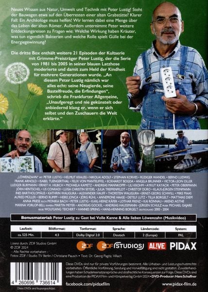 Produktbild: L&ouml;wenzahn Classics, Box 3 / Weitere 21 legend&auml;re Folgen der Kultserie mit Peter Lustig (Pidax Serien-Klassiker) [3 DVDs]
