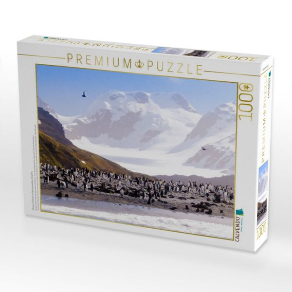 Produktbild: CALVENDO Puzzle Pinguin Kolonie im Naturparadies Antarktis | 1000 Teile Lege-Gr&ouml;&szlig;e 64x48cm Foto-Puzzle f&uuml;r gl&uuml;ckliche Stunden