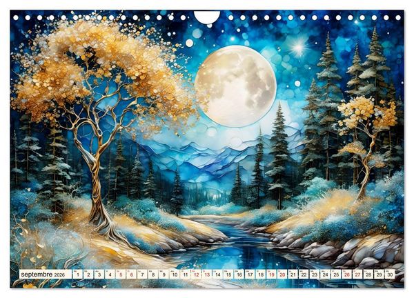 Produktbild: Paysages fluviaux magiques (Calendrier mural 2026 DIN A4 vertical), CALVENDO calendrier mensuel