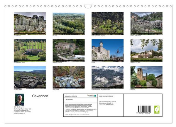 Produktbild: Cevennen (Wandkalender 2026 DIN A3 quer), CALVENDO Monatskalender