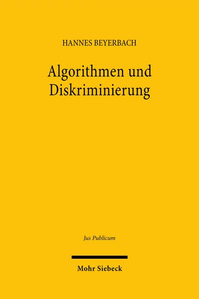 Produktbild: Algorithmen und Diskriminierung
