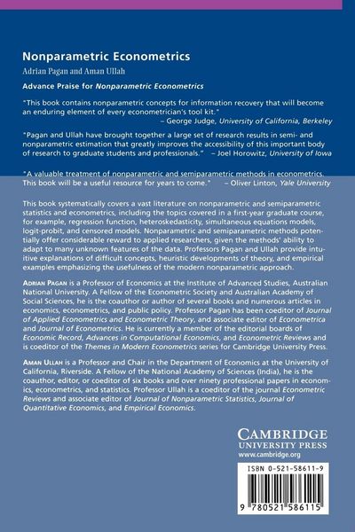 Produktbild: Nonparametric Econometrics