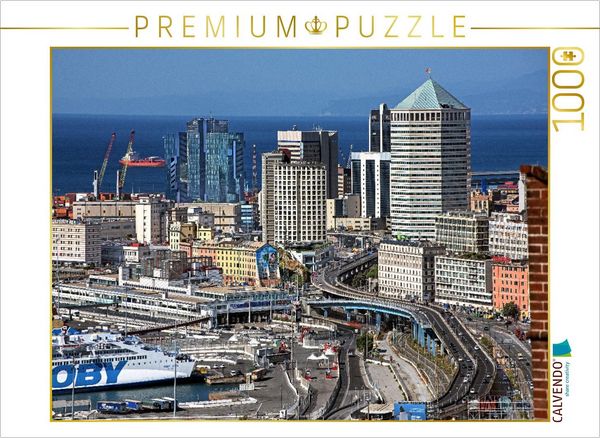 CALVENDO Puzzle Ein Motiv aus dem Kalender Die zeitlose Schönheit von Genua | 1000 Teile Lege-Größe 64x48cm Foto-Puzzle für glückliche Stunden