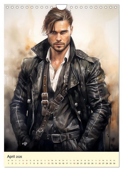 Produktbild: Steampunk Boys. Verwegene M&auml;nnlichkeit (Wandkalender 2026 DIN A4 hoch), CALVENDO Monatskalender