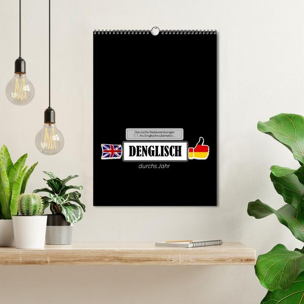 Produktbild: DENGLISCH durchs Jahr (Wandkalender 2026 DIN A3 hoch), CALVENDO Monatskalender