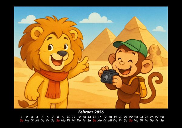 Produktbild: Buschi & Milo - Reise durch Afrika 2026 Fotokalender DIN A3