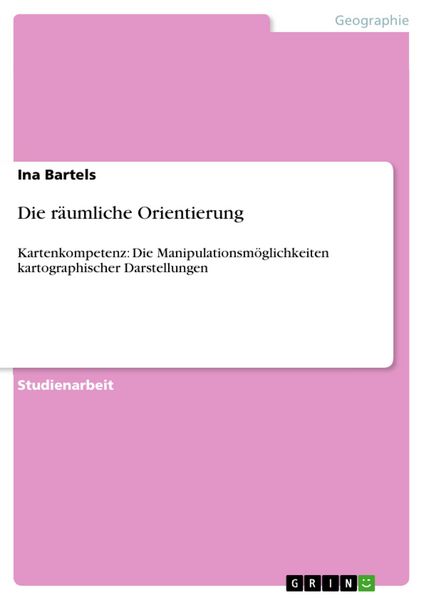 Produktbild: Die r&auml;umliche Orientierung
