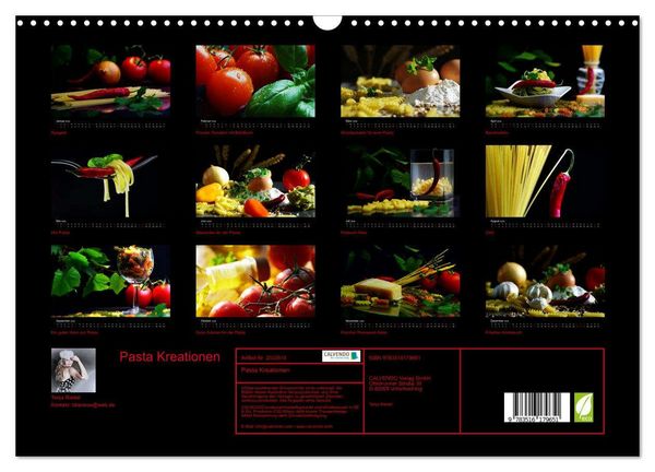 Produktbild: Pasta Kreationen (Wandkalender 2026 DIN A3 quer), CALVENDO Monatskalender