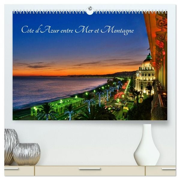 Produktbild: C&ocirc;te d'Azur entre Mer et Montagne (Calendrier mural 2026 DIN A2 vertical) calendrier de bureau