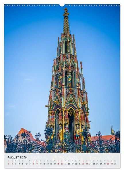 Produktbild: N&uuml;rnberg - Die faszinierende historische Altstadt (hochwertiger Premium Wandkalender 2026 DIN A2 hoch), Kunstdruck in Hochglanz