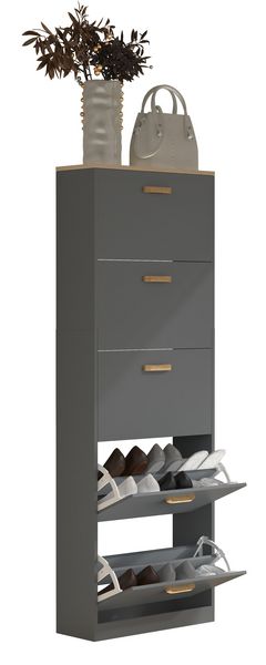 Produktbild: Holz Schuhregal Schuhschrank Schuhkipper Halom XL
