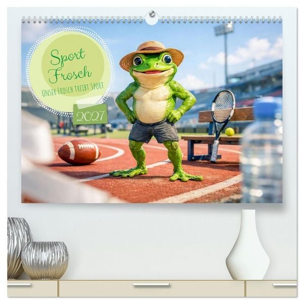 Produktbild: Sportfrosch (hochwertiger Premium Wandkalender 2027 DIN A2 quer), Kunstdruck in Hochglanz
