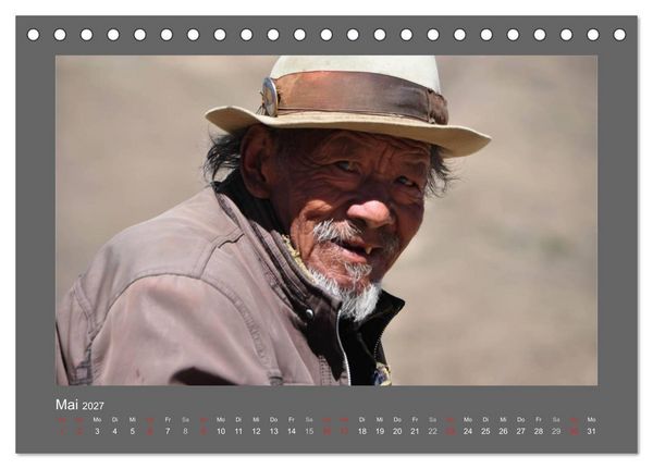 Produktbild: Tibet - Auf dem Dach der Welt (Tischkalender 2027 DIN A5 quer), CALVENDO Monatskalender