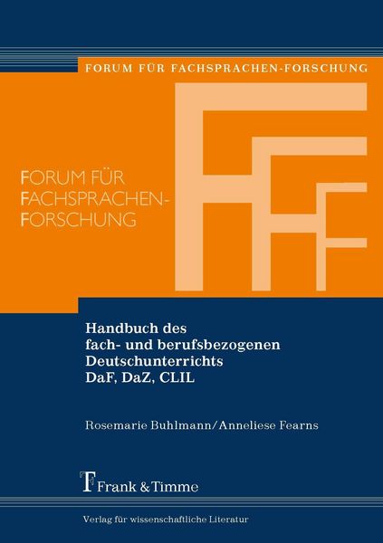 Produktbild: Handbuch des fach- und berufsbezogenen Deutschunterrichts DaF, DaZ, CLIL