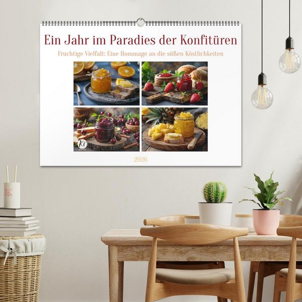 Produktbild: Ein Jahr im Paradies der Konfit&uuml;ren (Wandkalender 2026 DIN A2 quer), CALVENDO Monatskalender