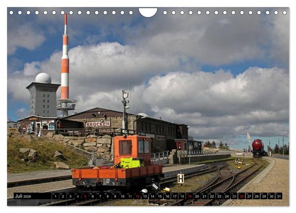 Produktbild: Die Brockenbahn - Mit Volldampf durch den Harz (Wandkalender 2026 DIN A4 quer), CALVENDO Monatskalender
