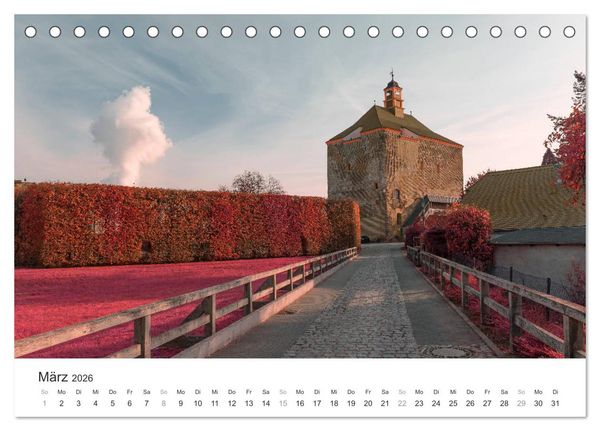 Produktbild: Cottbus und seine Umgebung in Infrarot (Tischkalender 2026 DIN A5 quer), CALVENDO Monatskalender