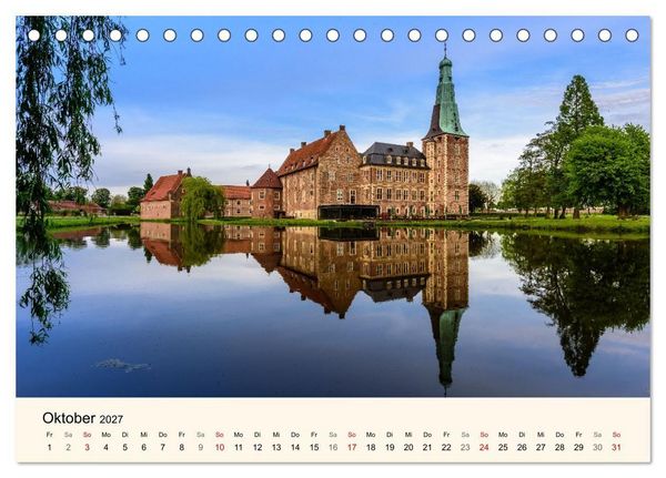 Produktbild: Schl&ouml;sser und Burgen in NRW (Tischkalender 2027 DIN A5 quer), CALVENDO Monatskalender