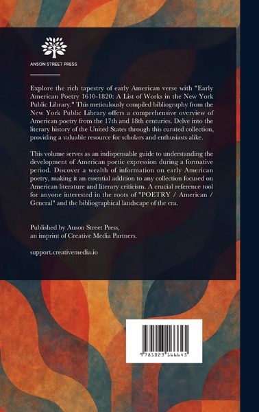Produktbild: Early American Poetry 1610-1820
