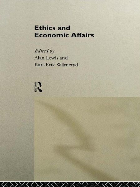 Produktbild: Ethics and Economic Affairs