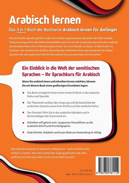 Produktbild: Arabisch lernen - Das 3 in 1 Buch