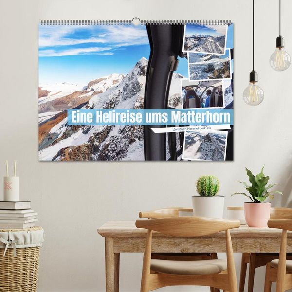 Produktbild: Eine Helireise ums Matterhorn (Wandkalender 2027 DIN A2 quer), CALVENDO Monatskalender