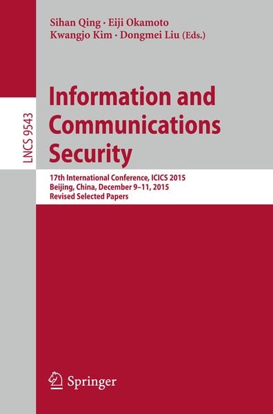 Produktbild: Information and Communications Security
