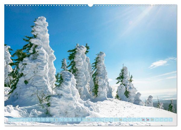 Produktbild: Arber, Rachel und Lusen: Der Hintere Bayerische Wald (Wandkalender 2026 DIN A2 quer), CALVENDO Monatskalender