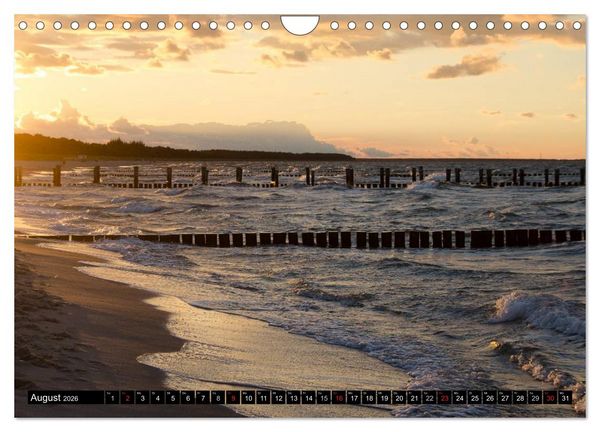 Produktbild: Binz Zingst 2026 (Wandkalender 2026 DIN A4 quer), CALVENDO Monatskalender